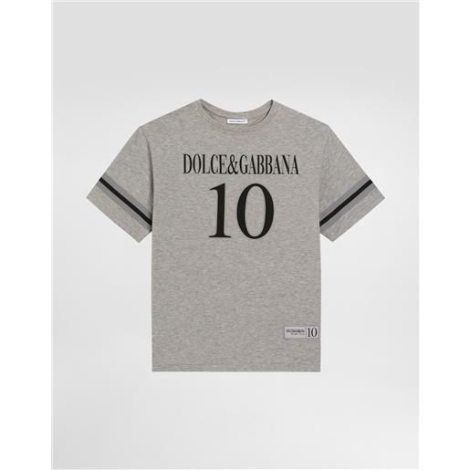 Dolce & Gabbana t-shirt in jersey con logo dolce&gabbana