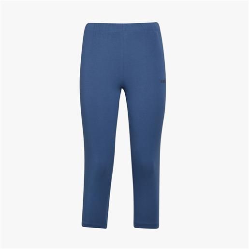 Diadora legging 3/4 core blu