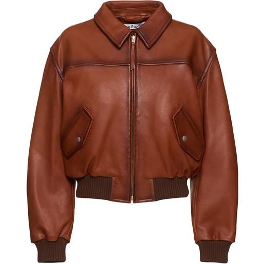 ACNE STUDIOS bomber loroma in pelle