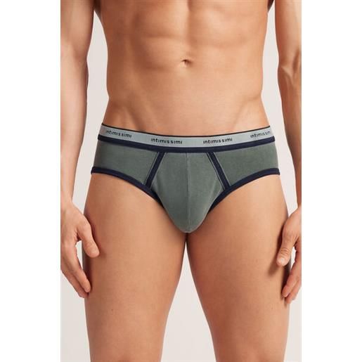 Intimissimi slip washed collection in cotone superior elasticizzato blu