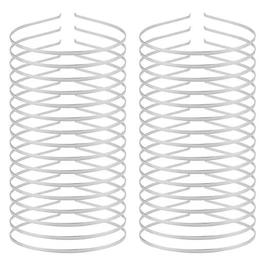 Yoosit confezione da 30 fasce per capelli in metallo da 3 mm, colore argento, tinta unita, sottili, sottili, con base metallica, per fai da te, accessori per capelli da donna