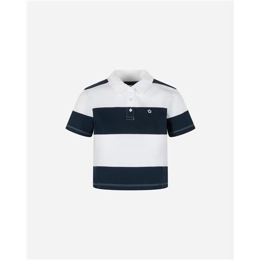 Dack's rugby stripe w - polo - donna - blu
