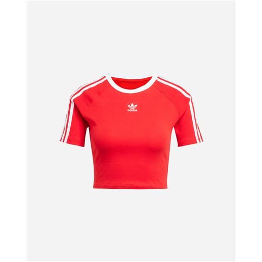 Adidas 3stripes w - t-shirt - donna - rosso