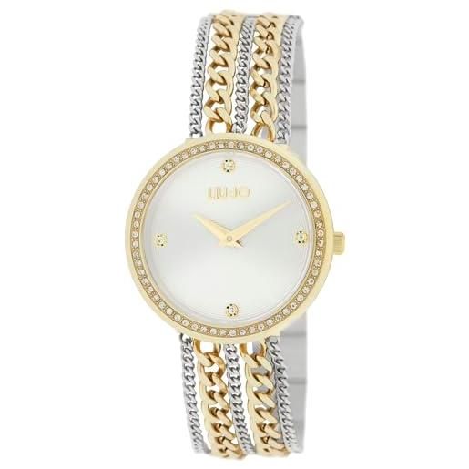 Liu Jo chains chains tlj2412 orologio da donna in acciaio bicolore con cinturino a catena intrecciata