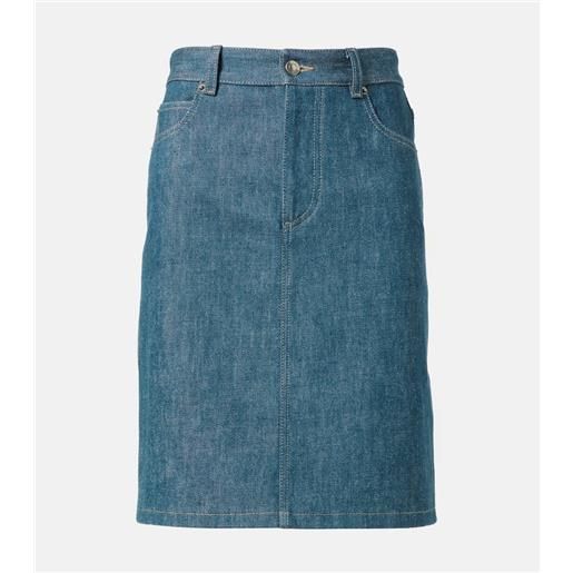 Loro Piana minigonna di jeans joanne
