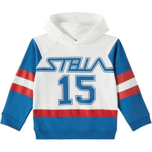 Stella McCartney Kids felpa in jersey di cotone con cappuccio