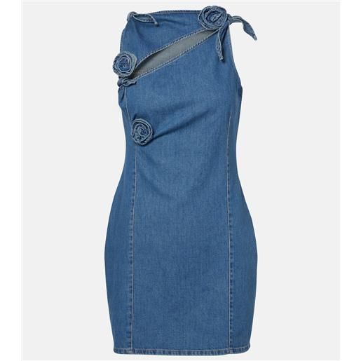 Coperni abito corto di jeans con cut-out