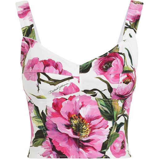 Dolce & Gabbana top con stampa - bianco