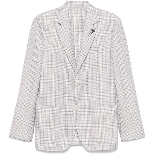 Lardini blazer a quadri - toni neutri