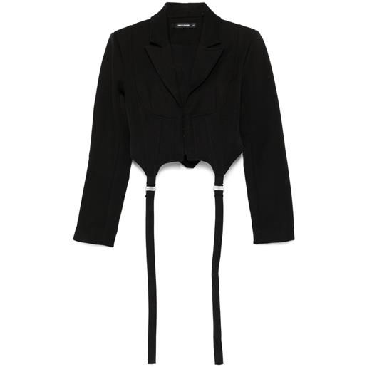Daily Paper blazer stile corsetto - nero