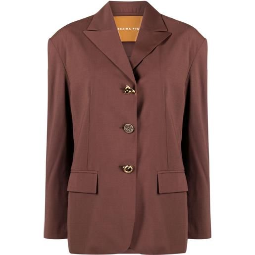 Rejina Pyo blazer monopetto enzo - marrone
