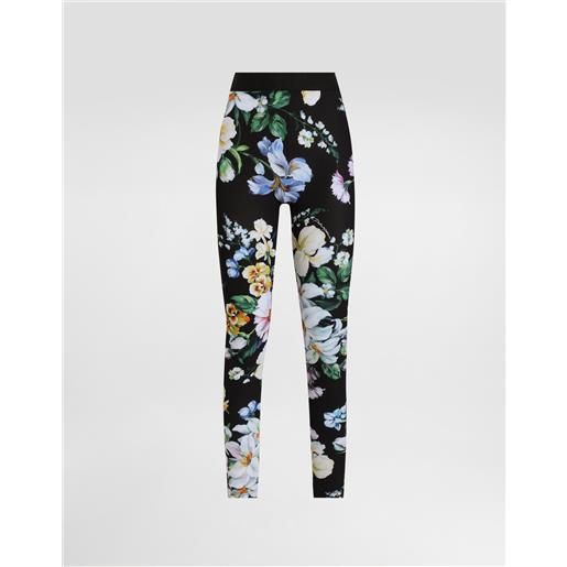 Dolce & Gabbana leggings activewear in jersey stampa fiori