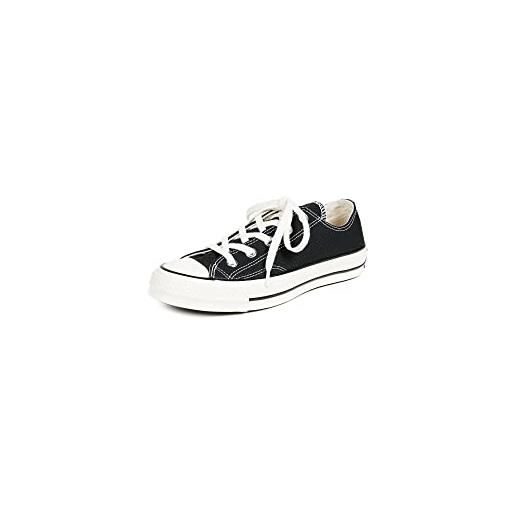 Converse taylor chuck 70 ox, scarpe da ginnastica basse unisex-adulto, nero (black/black/egret 001), 37.5 eu
