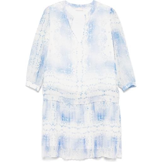 LIU JO abito midi a fiori - bianco