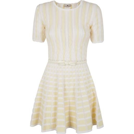 Elisabetta Franchi abito a righe - giallo