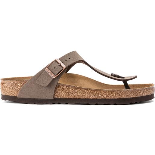 Birkenstock sandalo gizeh in birk flor caffè