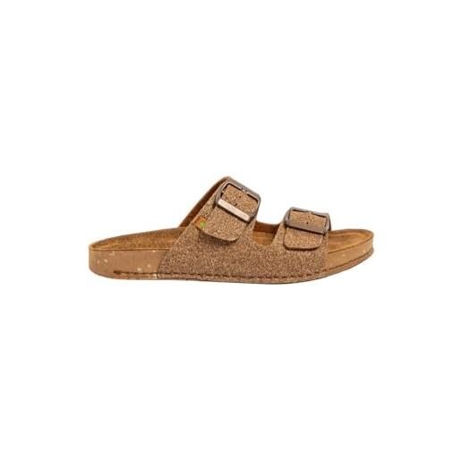 El Naturalista n5797 balance, sandali bassi unisex-adulto, gold leopard, 36 eu larga