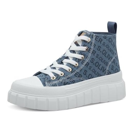 S.Oliver Sneaker Donna Beige - Scarpe Ginnastica Moda 5-23662-42, Taglia 37, Materiale Resistente