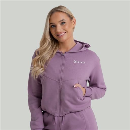 STRIX felpa con cappuccio zip-up da donna zoa orchid