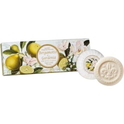 Saponificio Artigianale Fiorentino bergamotto e gardenia 3 x 100 gr - 3 x 100 gr