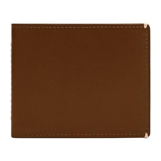 Fossil westover portafoglio/cartellino in pelle o poliestere per uomo, 11.1cm l × 2.54cm w × 8.89cm h, cannella