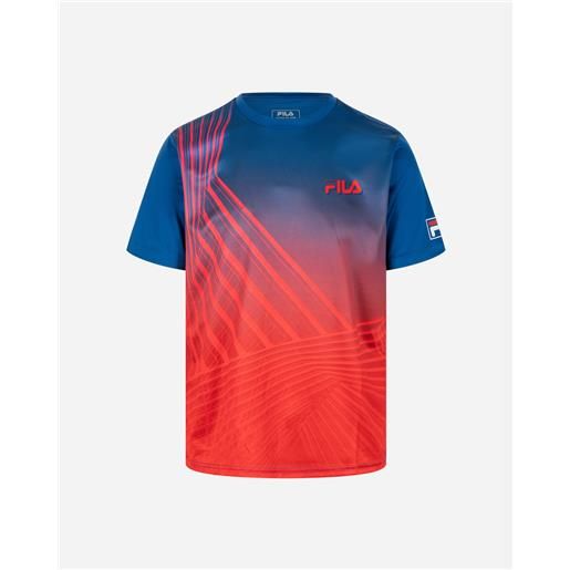 Fila padel match m - t-shirt tennis - uomo - blu