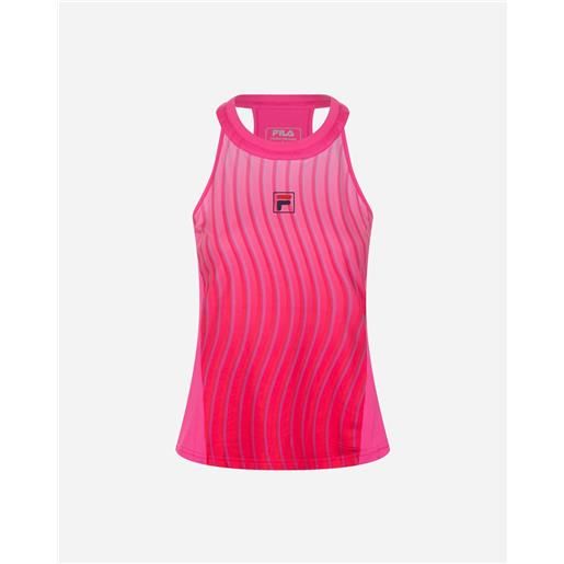 Fila padel match w - t-shirt tennis - donna - fucsia