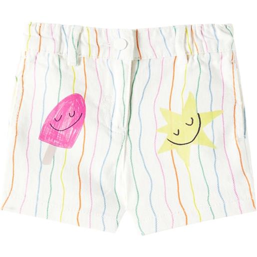 Stella McCartney Kids baby - shorts in cotone a righe