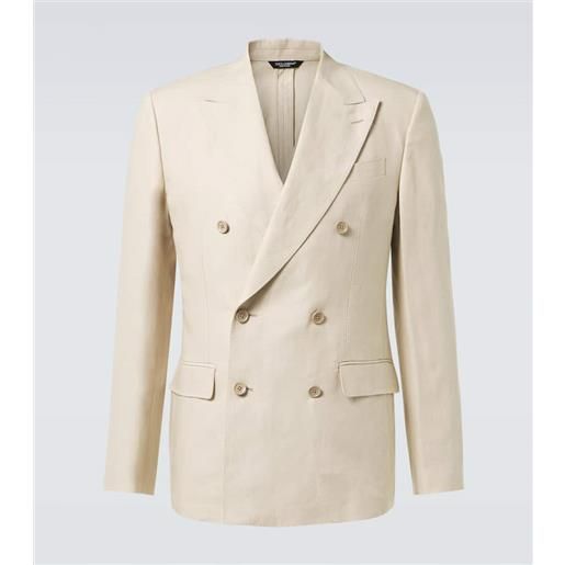 Dolce&Gabbana blazer doppiopetto in lino