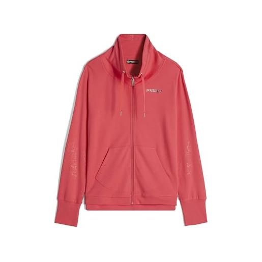 FREDDY felpa comfort fit donna, grafica paisley su collo e maniche, vestibilità ottima