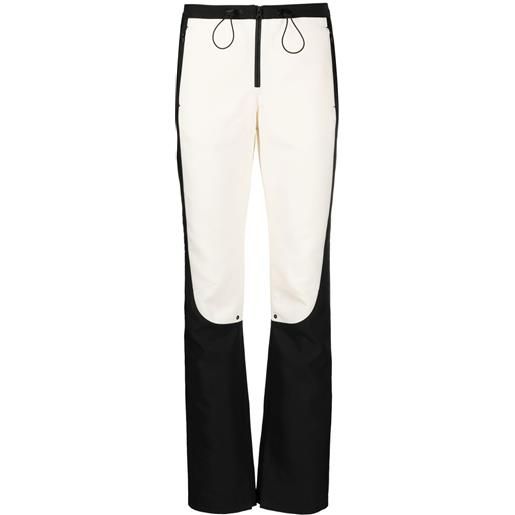 Low Classic pantaloni con design color-block - bianco