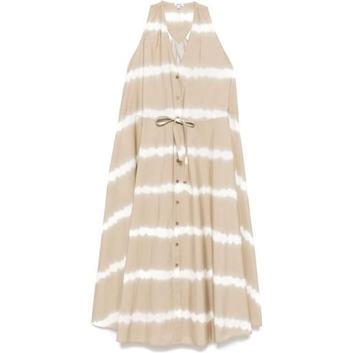 ASPESI abito midi a righe - toni neutri