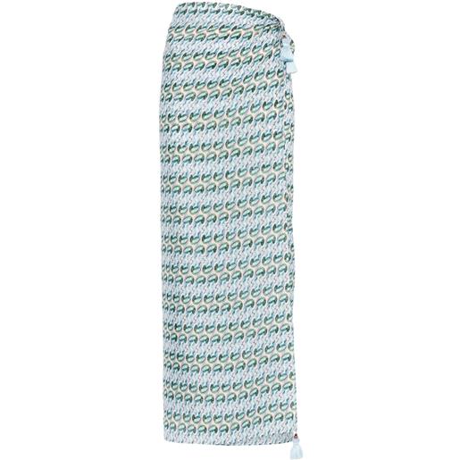 Tory Burch pareo con stampa - blu