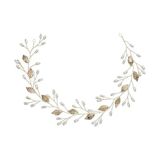 LIUJZZJ fascia per capelli da sposa con fiore di vite accessorio per capelli da sposa per donne e ragazze stile11