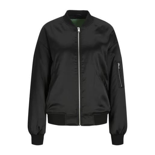 JJXX jxmadison satin bomber jacket, black, s da donna