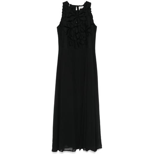 Forte Forte abito lungo con ricamo - nero