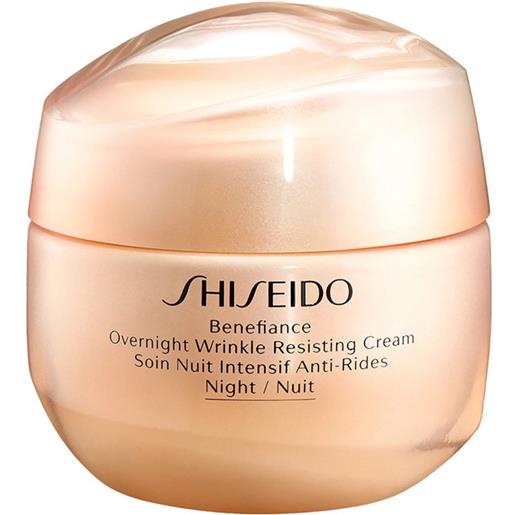 Shiseido benefiance overnight wrinkle resisting cream 50 ml crema notte anti-età crema ricca