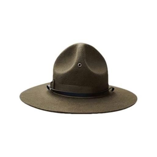 Aoleaky cappelli in lana fedora regolabili dimensioni cappelli in lana esercito cappelli fedora cappello uomo cappelli della chiesa, army en8 56-58 cm, m