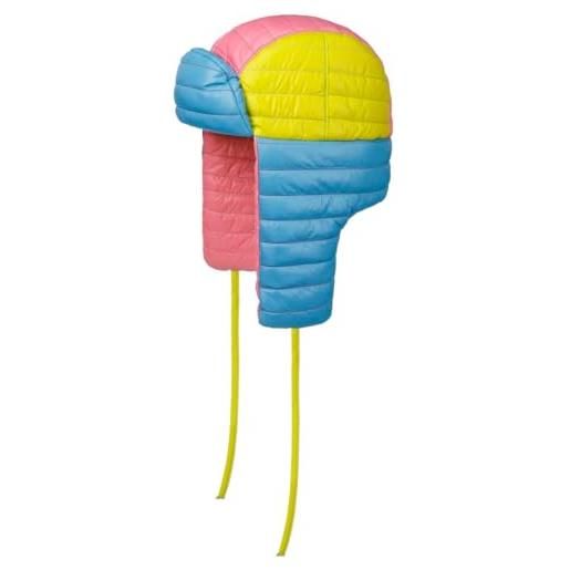 Stetson cappello aviatore colour block bomber donna/uomo - beanie invernale chapka con paraorecchie, fodera autunno/inverno inverno - m (56-57 cm) a colori