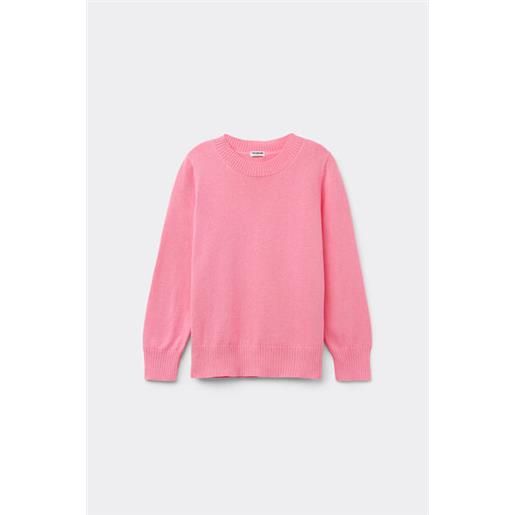 Tezenis maglioncino manica lunga girocollo bimba in cotone calato unisex rosa