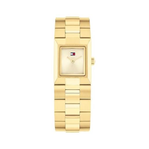 Tommy Hilfiger orologio con movimento al quarzo a due lancetteda donna con cinturino in acciaio inossidabile di colore dorato - 1782787