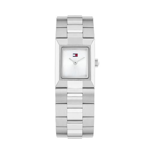Tommy Hilfiger orologio con movimento al quarzo a due lancetteda donna con cinturino in acciaio inossidabile argentato - 1782786