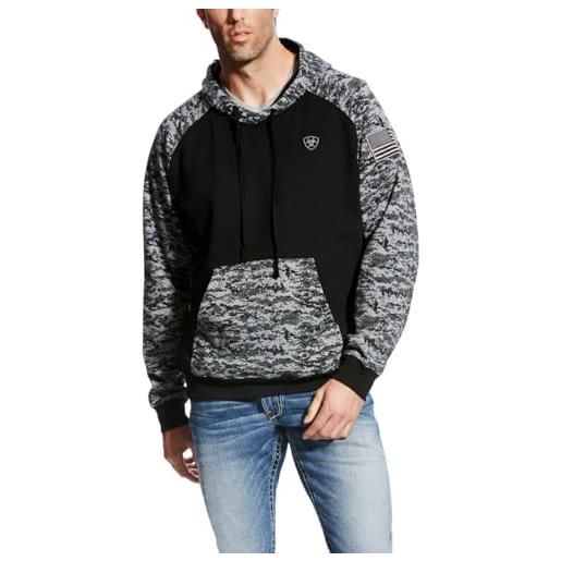 Ariat men's patriot hoodie, black, xl