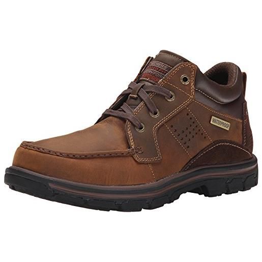 Skechers segmento melego, derby uomo, marrone scuro, 41 eu
