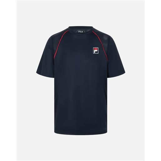 Fila court line m - t-shirt tennis - uomo - blu
