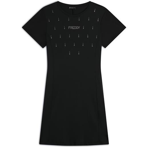 Freddy vestito svasato con strass in jersey modal