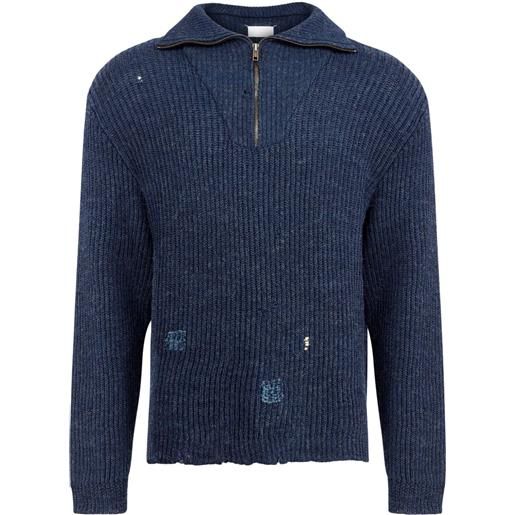 Maison Margiela maglione summer shetland - blu
