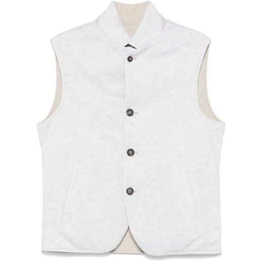 Eleventy gilet reversibile - grigio