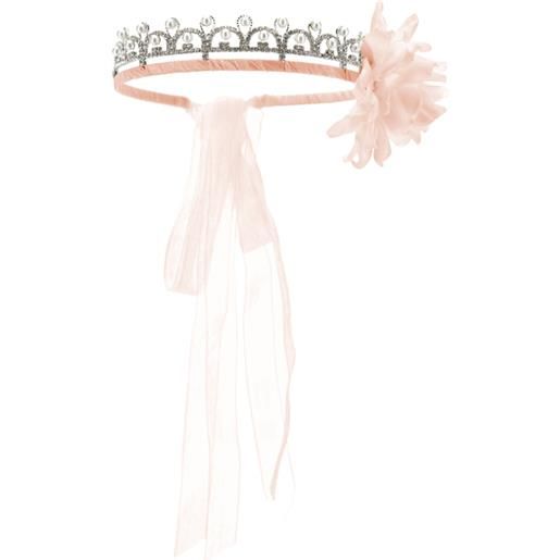 Monnalisa tiara con perle e fiore
