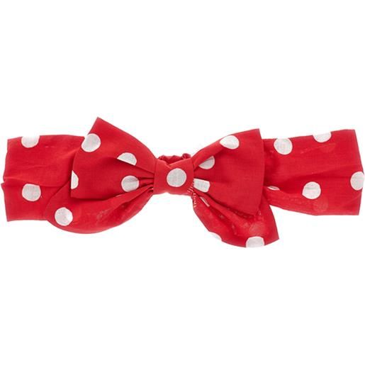 Monnalisa fascia per capelli mussola pois